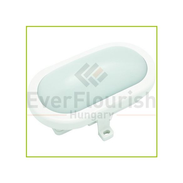 Hajólámpa, LED-es ovális 10W, 700lm 6500K  IP44, fehér