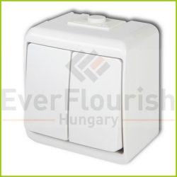   Aquastar csillárkapcsoló, jelzőfényes IP54, fehér (22231)