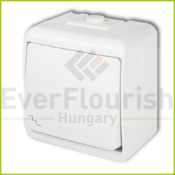   Aquastar váltókapcsoló, jelzőfényes IP54, fehér (22241)
