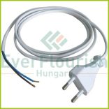 Csatlakozóvezeték euró dugóval, 2m fehér 6777H