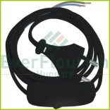 Csatlakozóvezeték euró dugóval, kapcsolóval, 1,5m fekete 6782H