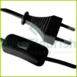 Csatlakozóvezeték euró dugóval, kapcsolóval, 1,5m fekete 6782H