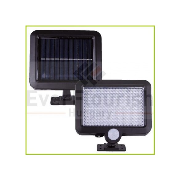 Napelemes LED lámpa mozgásérzékelővel 3W 6924H