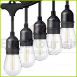 Fényfüzér 10 x E27, 10m 10+1 db 1W filament izzóval IP67 77587