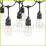 Fényfüzér 10 x E27, 10m 10+1 db 1W filament izzóval IP67 77587