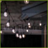 Fényfüzér 10 x E27, 10m 10+1 db 1W filament izzóval IP67 77587