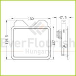 LED fényvető "Flare2" 30W fehér 3300lm 6500K IP65 8192H