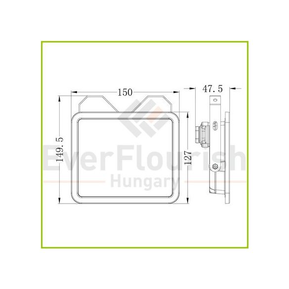 LED fényvető "Flare2" 30W fehér 3300lm 6500K IP65 8192H