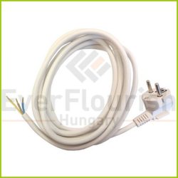   Csatlakozóvezeték földelt dugóval, 3m, H05VV-F 3x1.0, fehér 87333