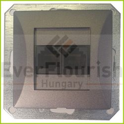   OPAL dupla LAN/telefon aljzat RJ-45 keret nélkül, grafit 8759H